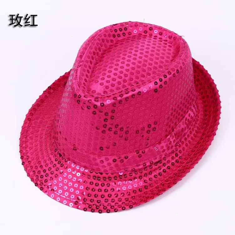 Custom colorful  Fashion Dancing Party Hip-Hop Cap LED Jazz Hats for party club