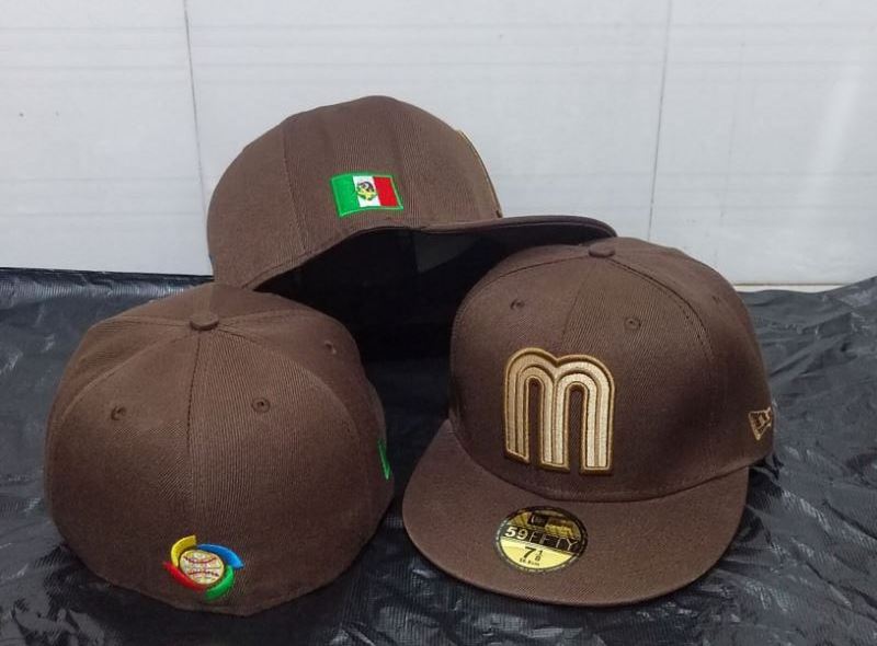 In stock 3d embroidery Side patch fit cap gorras flat brim american fitted hats for team