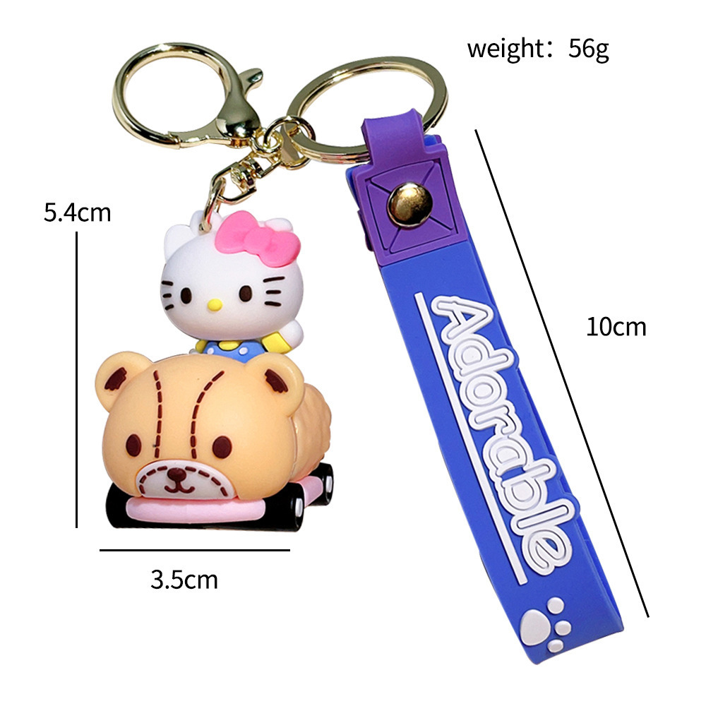 wholesale Cute Kuromi projection camera Sanrio Keychain Women Bag Pendant Key Chain sanrio