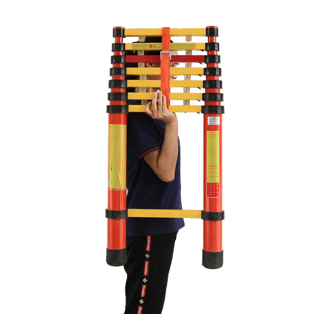 2m - 5m fiberglass telescopic step ladder