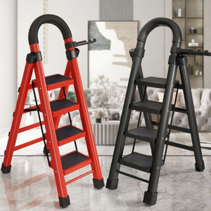 2023 Household folding portable thickened herringbone ladder Mobile ladder