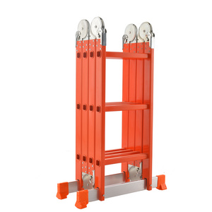 Platform Aluminium Ladder Escada Aluminio Multiproposito 4*3 Precio De Fabrica Directo 3.6m Ajustable Safety Ladder