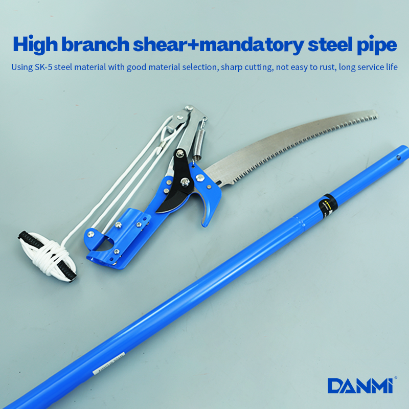 DANMI Professional Steel Blade Hand Saw High Quality Telescopic Tree Pole for Wood Pruning DIY Grade OEM Customizable