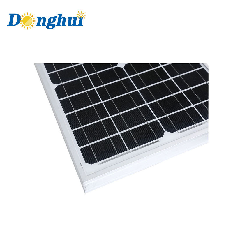 Yiwu Donghui solar panel 50 watt mono paneles solares tipo tejas Used to generate electricity for street lighting