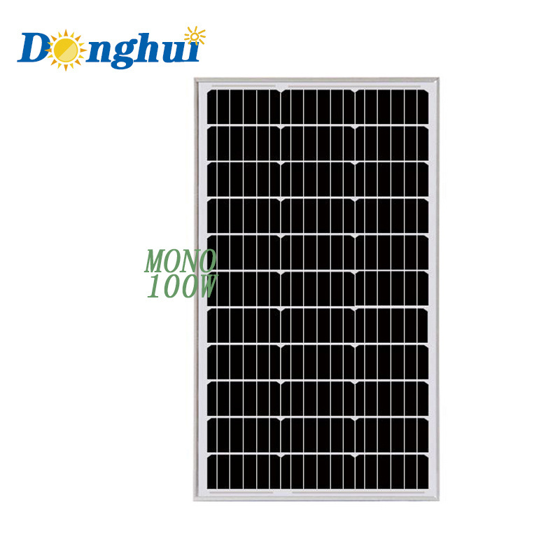 Donghui panel solar 50w 100w 250w solar panel 100w 12v 250w 24v