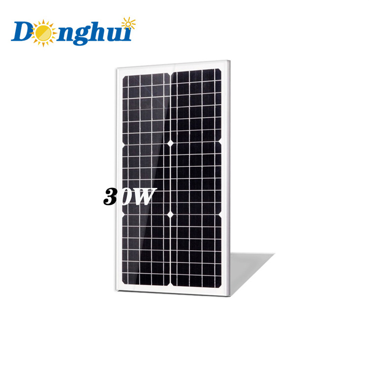 Donghui 10w 20w 30w 40w 50w 60w 80w 100w solar panels 12v high quality high conversion solar panel mounting structure