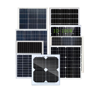 Donghui 10w 20w 30w 40w 50w 60w 80w 100w solar panels 12v high quality high conversion solar panel mounting structure