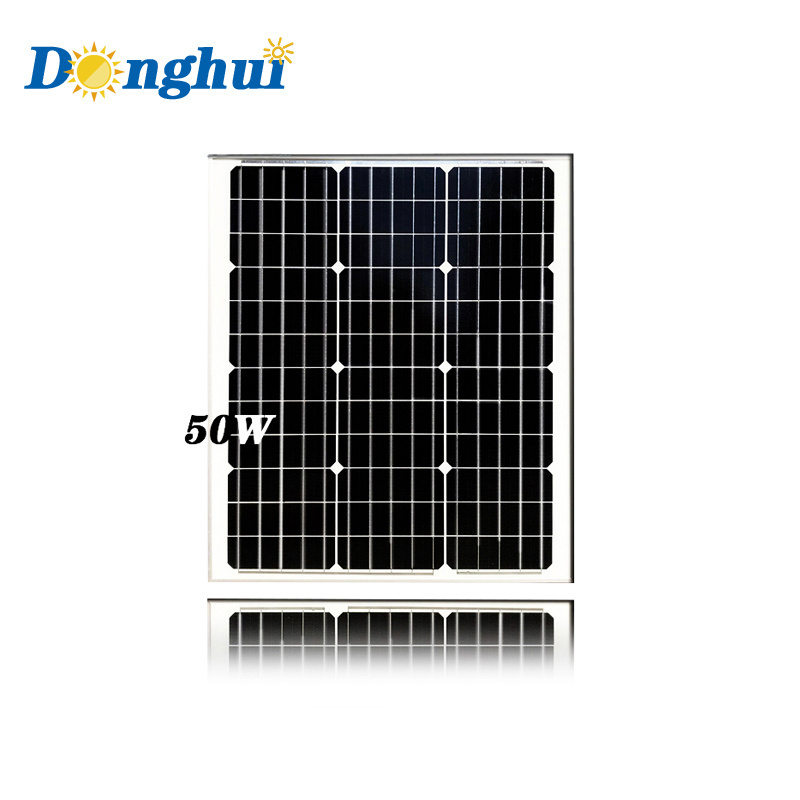 Donghui 10w 20w 30w 40w 50w 60w 80w 100w solar panels 12v high quality high conversion solar panel mounting structure