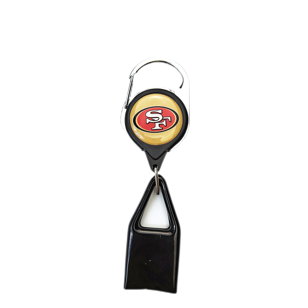 Wholesale NFL Logo Key Chain Creative Prevent Loss Pull Out Retractable Clip Leash Lighter Holder