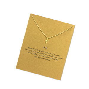 Make A Wish Gift Card Necklace Gold Silver Color Compass Square Pendant Necklace For Women Fashion Jewelry Birthday Gift