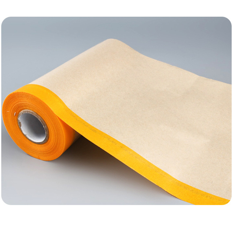 Furniture Protection Covering Paper Paint Tape Assorted Masking Paper for Car and Furniture Floor Kraft Paper Masking Film Tape