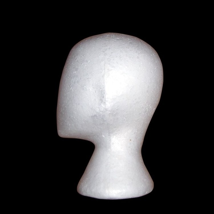 Yiwu cheap polystyrene styrofoam foam wig head