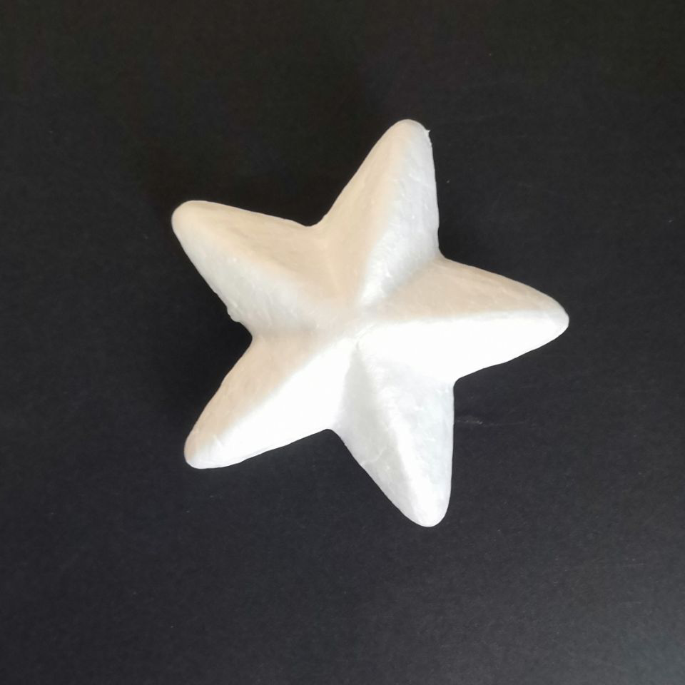 Children DIY EPS White Polystyrene Styrofoam Foam Five-pointed Star For Christmas Wedding Valentine'S Day Decoration