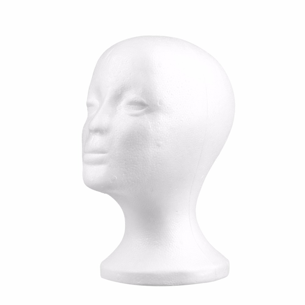 Styrofoam Foam Mannequin Manikin Head polystyrene head