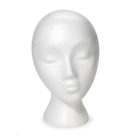 Styrofoam Foam Mannequin Manikin Head polystyrene head