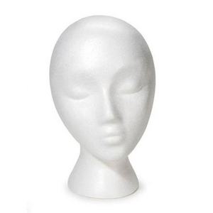 Styrofoam foam head polyfoam mannequin head for wig display