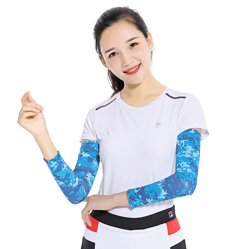 Sun Protection Arm Sleeves Cooling Sports Compression Athletic Sleeves for Basketball Running Cycling Golfing