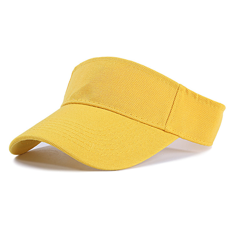 Wholesale Custom Logo Outdoor Visor Beach Adjustable Cotton Sun Cap Visor Hats