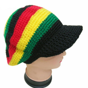 china wholesale high quality rasta beanie tam hat