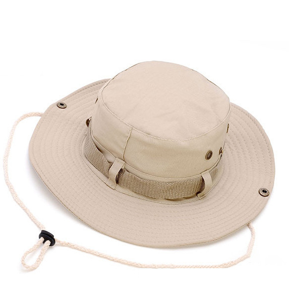 custom logo solid color blank round fisherman hat outdoor climbing fishing safari hats bucket