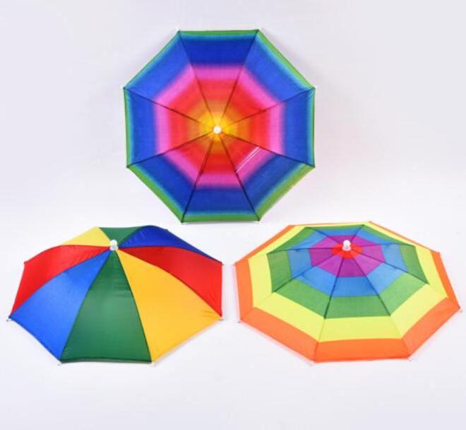 cheap promotional OEM Logo 30 CM umbrella hats Fashion Summer and Winter hard hat umbrella