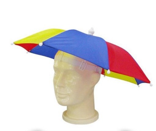 New Colorful OEM promotional flag print logo Hats mini Head umbrella hat for adult