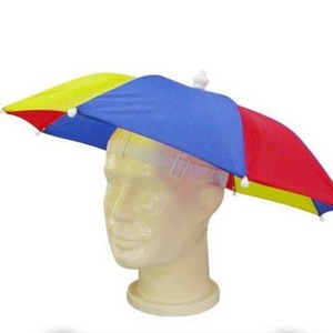 New Colorful OEM promotional flag print logo Hats mini Head umbrella hat for adult