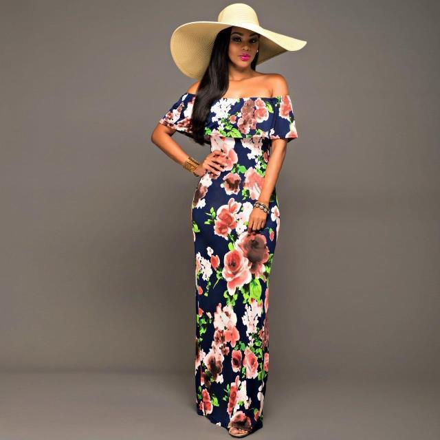 off-the-shoulder dress New look wholesale summer thailand women beach dress