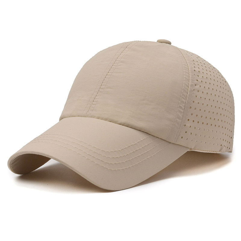 2024 Wholesale spring summer laser hole baseball cap outdoor sport quick dry women's baseball hats