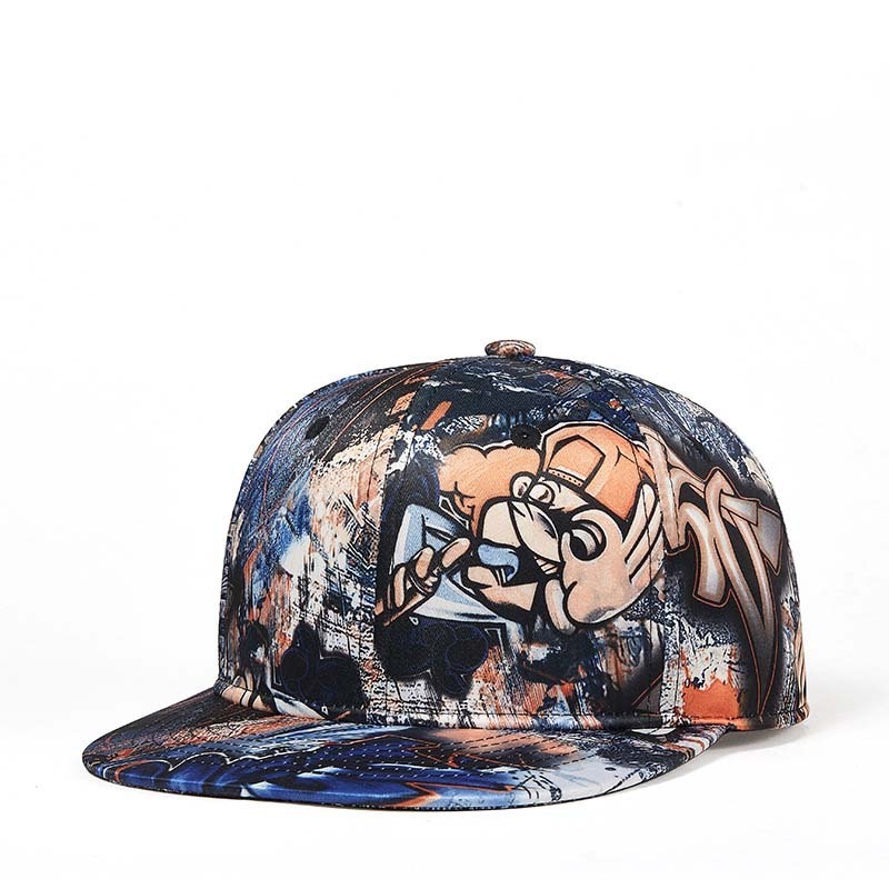 Manufacturer Oem All Over Digital Print Snapback Cap Hats Graffiti baseball cap Hawaiian Mens Graffiti Snapback Caps