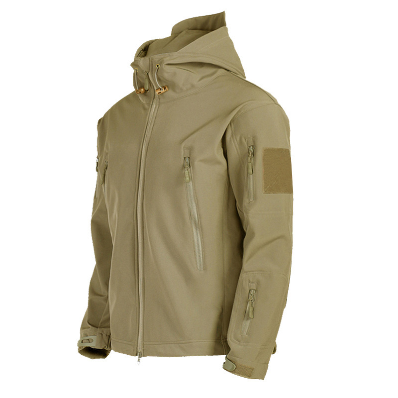 Men's Outdoor Tactical Combat Jacket Hoody Winter Solid Camouflage Jacket Coat sport Uniform Waterproof Softshell jacket