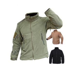 Stock wholesale Men's Outdoor Tactical Fleece Jacket Fleece Winter Coat for Hiking Traveling Hunting jacket