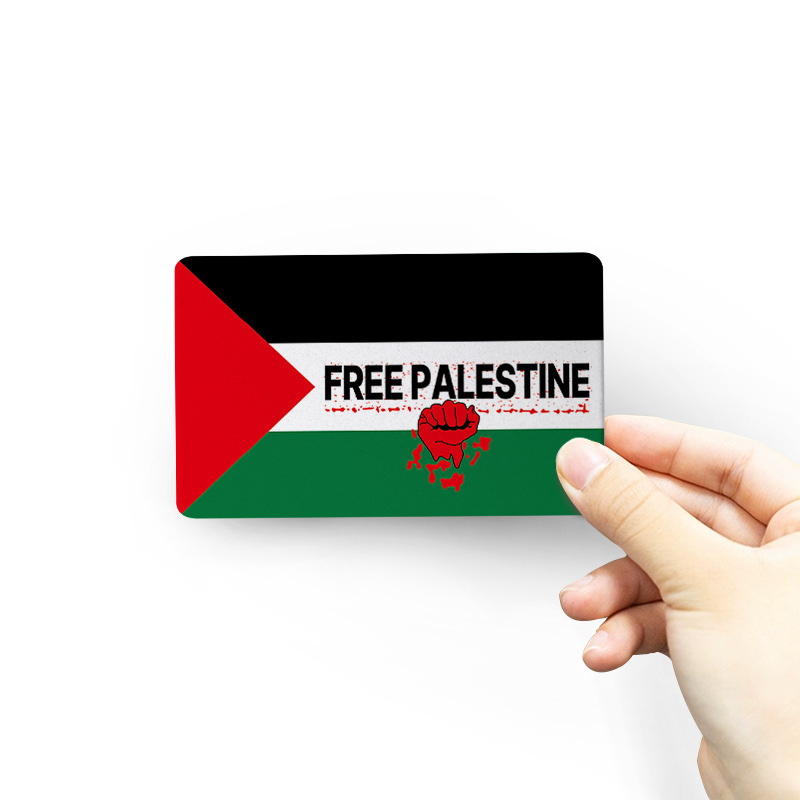 PALESTINE Anti-Theft Door Iron Sticker 9*5.5cm Soft Magnetic PVC Car and Refrigerator Decal UV Printing 6-Color