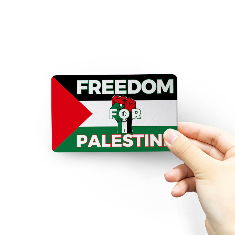 PALESTINE Anti-Theft Door Iron Sticker 9*5.5cm Soft Magnetic PVC Car and Refrigerator Decal UV Printing 6-Color