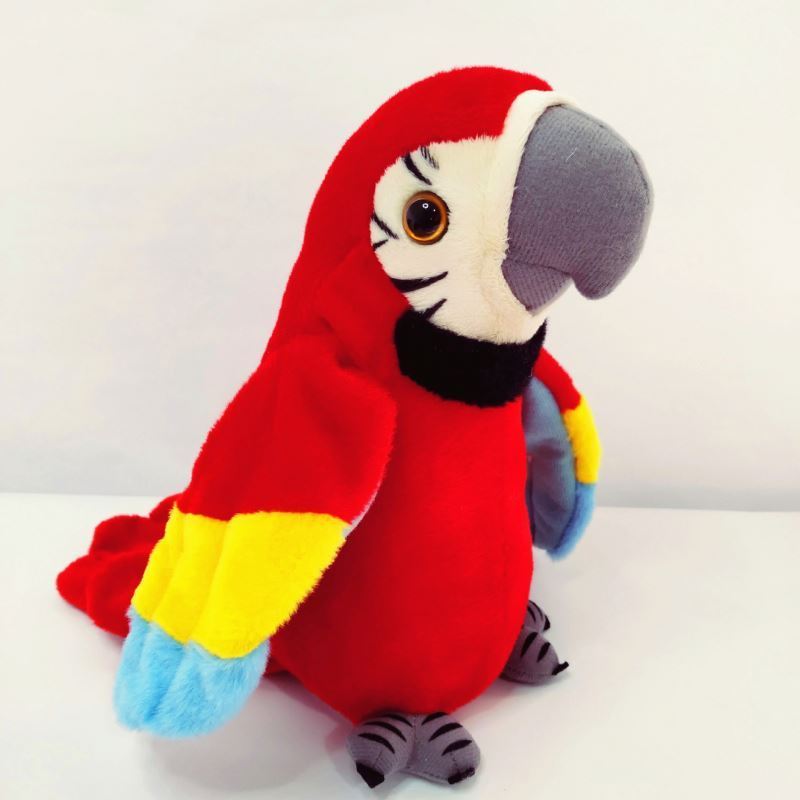 Best Sell Speaking Voice Recorder Children Educational Electronic Simulation Animals Plush Soft Parrot Repeat Talking Toy