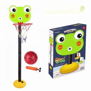 New Basketball Hoop for kids can be lifted toy animals portable plastic basket frame indoor outdoor boys and girls ball basket