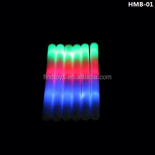 New AArrived 18 Inch 3 Modes LED Foam Sticks DJ Flashing Glow Stick For Concert Cheering Batons Party