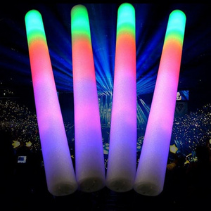 New AArrived 18 Inch 3 Modes LED Foam Sticks DJ Flashing Glow Stick For Concert Cheering Batons Party