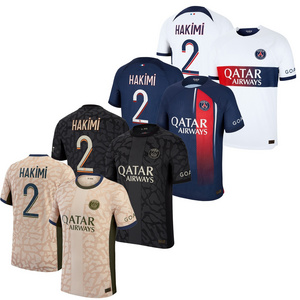 2023/24 Achraf Hakimi #2 Paris Saint-Germain Soccer Jerseys Home Football Away Shirts Custom Third Fourth Uniform Suit #10