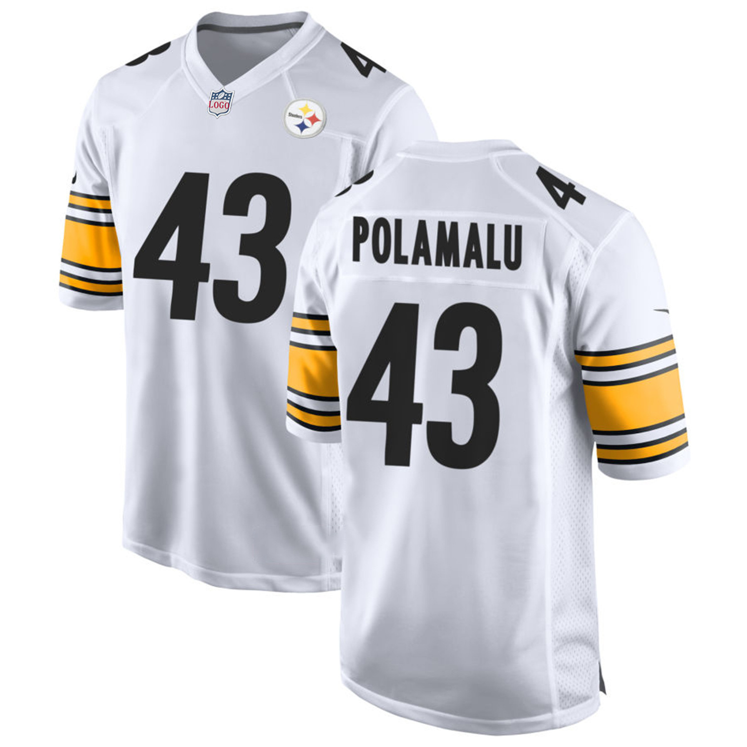 2024 Men's White Pittsburgh Steelers Team Jerseys Custom American Football Shirts Stitched Embroidered  Wholesale Wear