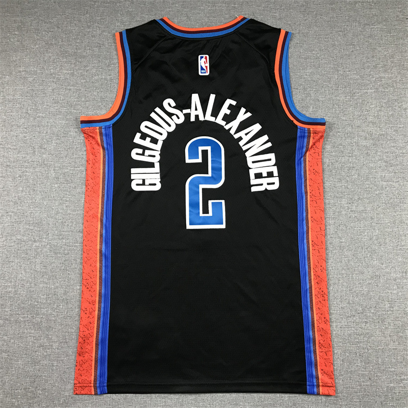 Oklahoma City Thunder  Holmgren Shai Gilgeous-Alexander Jalen Williams Statement city embroidery basketball jersey