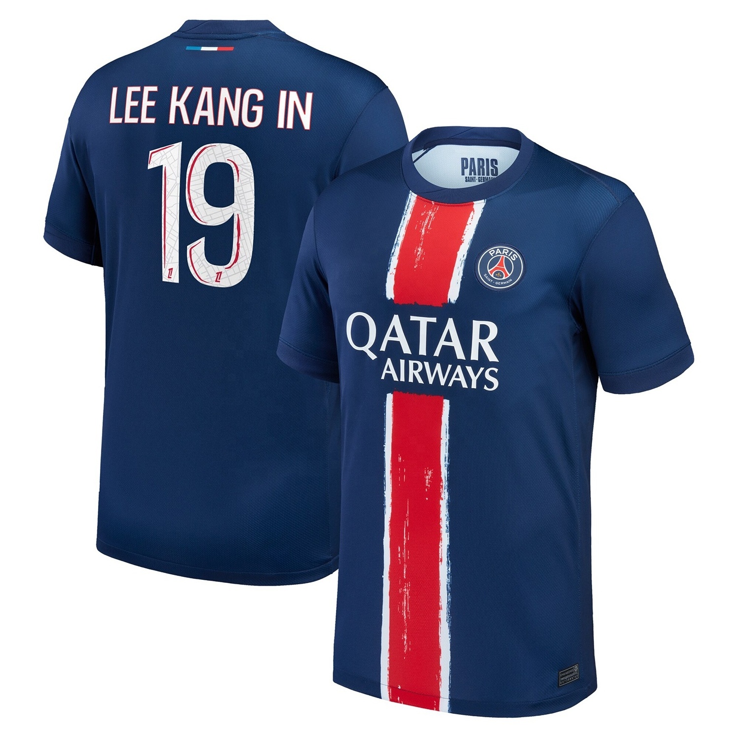 2024/25 Lee Kang In #19 Men's Women's Kid Paris Saint-Germain Soccer Jerseys Home Football Shirts Custom Away Uniform Wear