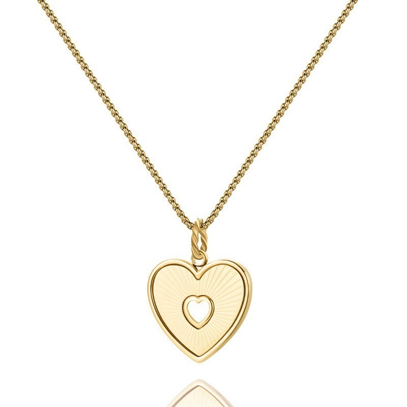 Custom designer 18K Gold Plated Stainless Steel Waterproof Jewelry heart pearl star Pendant Necklace