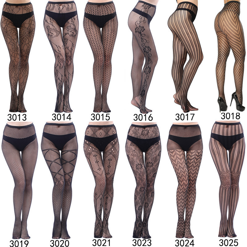 Seamless Patterned Letters Pantyhose Brand Design Logo Pantyhose High Waist Tights Sheer Jacquard Fishnets Net Stockings