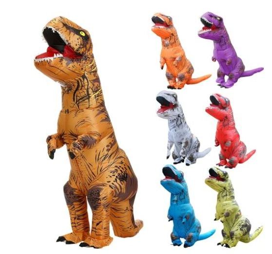 Wholesale Adult Dinosaur Costume Inflatable with Fan and Battery for Men/Women Party New Year Carnival Performance Suits Costume