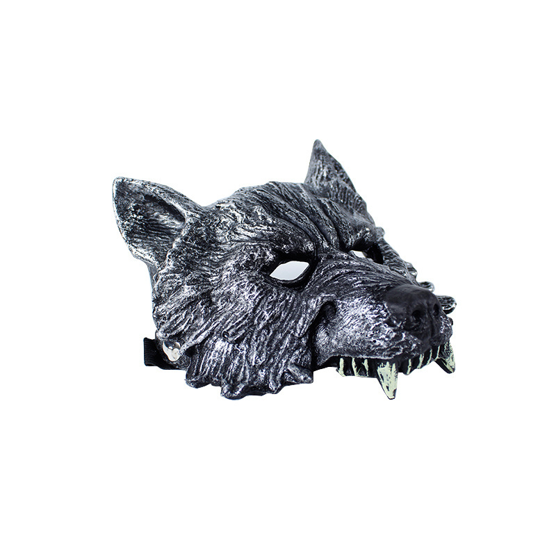 Wolf Mask Halloween PU Foam Full Face Werewolf Mask Tiger Monkey Animal Masquerade Mask for Cosplay Costume