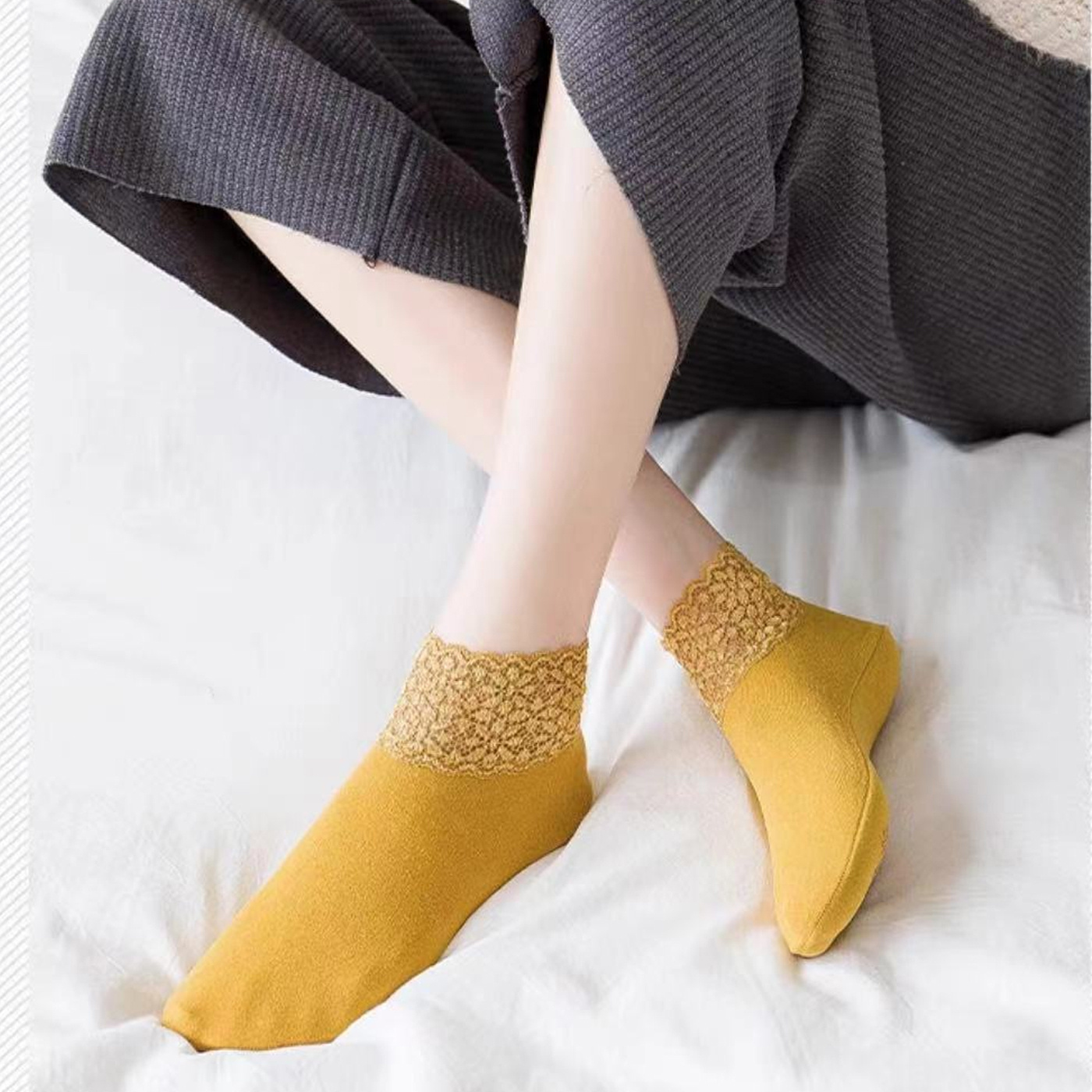 Hollow Out Midtube Socks Silicone Gel Leisure Outwear Socks Custom socks unisex