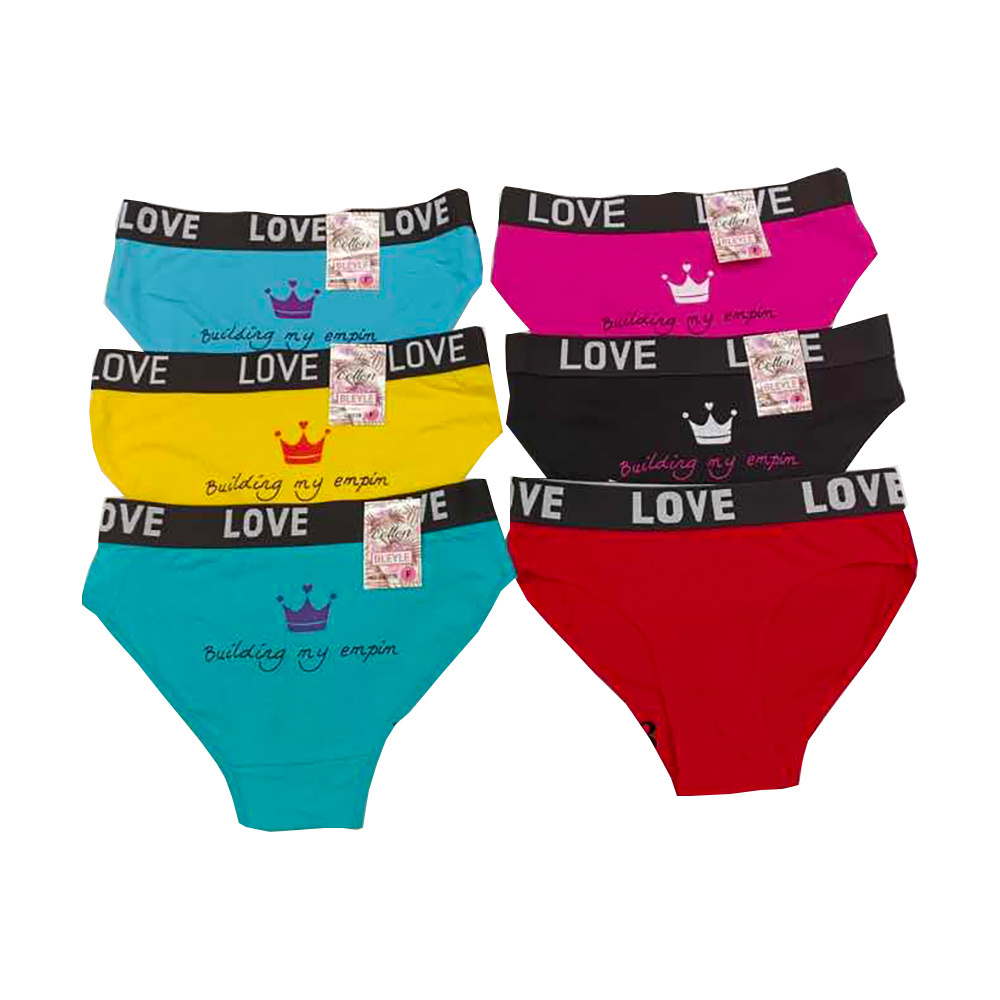 Hot Selling New Crown Letter Design Women's Underwear, High-quality Cotton Panties That is Skin Friendly and Breathable