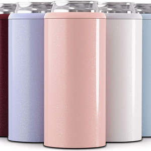 12oz Stainless Steel Can Sleeve Skinny Can Cooler for Slim Beer & Hard Seltzer Double Wall Vacuum Insulated Drink Holder