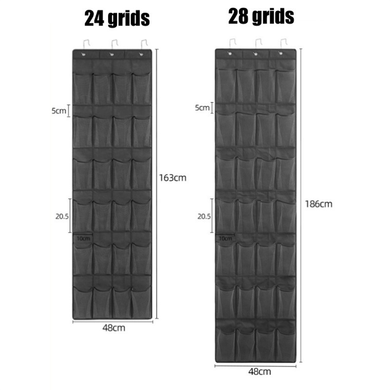 Over Behind Door Space-saving 24 Grids 28 Grids Hanging Storage Organizer Foldable Storing bags for Shoes Sundries